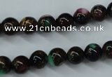 CGO02 15.5 inches 6mm round gold multi-color stone beads