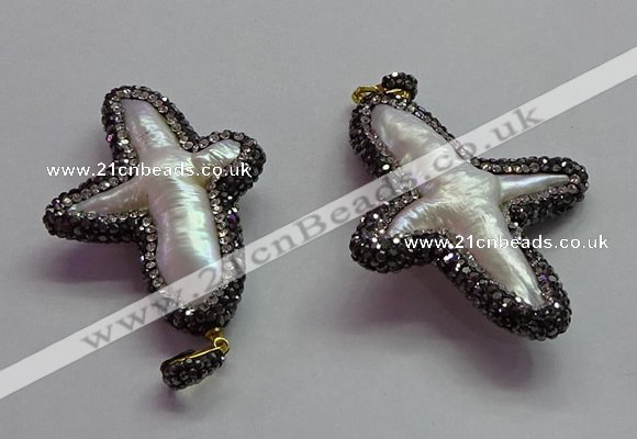 CGP1503 35*45mm - 40*55mm cross pearl pendants wholesale