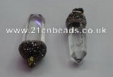 CGP1521 20*44mm - 20*60mm sticks white crystal pendants