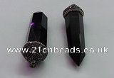 CGP1522 25*80mm - 28*90mm sticks black obsidian pendants