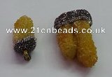 CGP1532 20*40mm - 30*50mm nuggets druzy quartz pendants