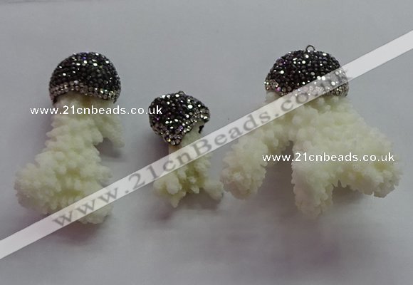 CGP1534 20*38mm - 48*60mm freeform coral pendants wholesale