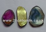 CGP1553 50*75mm - 58*100mm freeform agate pendants wholesale
