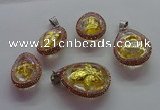 CGP1600 25*35mm - 30*40mm teardrop crystal glass pendants