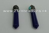 CGP174 10*55mm sticks turquoise gemstone pendants wholesale