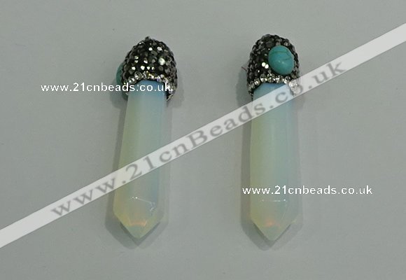 CGP185 10*55mm sticks opal pendants wholesale