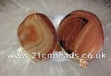 CGP2012 30*50mm - 50*80mm freeform agate slab pendants wholesale