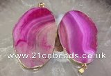 CGP2014 30*50mm - 50*80mm freeform agate slab pendants wholesale