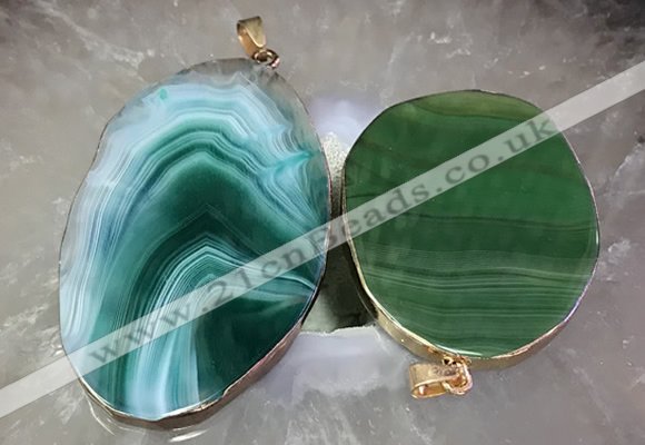 CGP2017 30*50mm - 50*80mm freeform agate slab pendants wholesale
