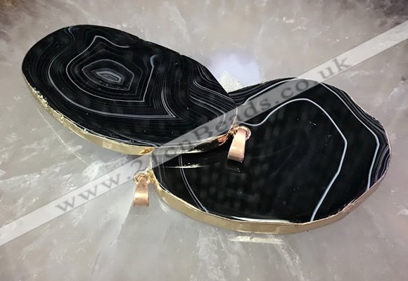 CGP2018 30*50mm - 50*80mm freeform agate slab pendants wholesale