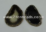 CGP225 30*50mm - 40*65mm freeform agate gemstone pendants