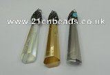 CGP253 15*65mm sticks crystal glass pendants wholesale