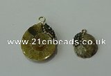 CGP270 15*18mm - 22*28mm ammonite pendants wholesale