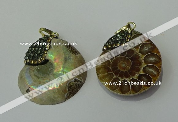 CGP271 25*30mm - 30*35mm ammonite pendants wholesale