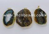 CGP3012 35*45mm - 40*50mm freeform opal gemstone pendants