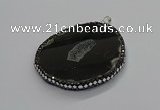 CGP3035 35*65mm - 45*60mm freeform agate gemstone pendants