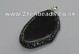 CGP3037 35*65mm - 45*60mm freeform agate gemstone pendants