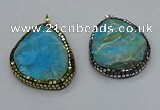 CGP3093 40*50mm - 50*65mm freeform agate gemstone pendants