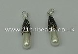 CGP318 8*30mm teardrop pearl shell pendants wholesale