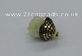 CGP3191 20*30mm - 25*40mm nuggets plated druzy quartz pendants