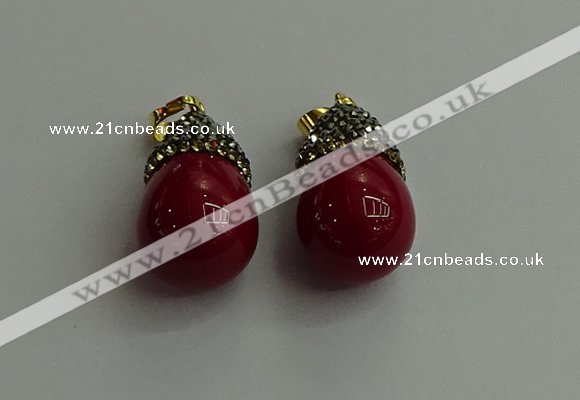 CGP323 15*25mm - 15*30mm teardrop pearl shell pendants wholesale