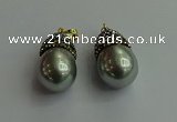 CGP325 15*25mm - 15*30mm teardrop pearl shell pendants wholesale
