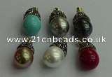 CGP329 15*25mm - 15*30mm teardrop pearl shell pendants wholesale