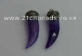 CGP332 10*45mm - 12*50mm oxhorn agate pendants wholesale