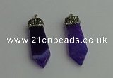 CGP341 12*50mm - 15*55mm arrowhead agate pendants wholesale