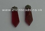 CGP342 12*50mm - 15*55mm arrowhead agate pendants wholesale