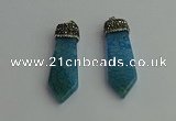 CGP343 12*50mm - 15*55mm arrowhead agate pendants wholesale