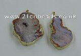 CGP3440 30*45mm - 45*55mm freeform south red agate pendants