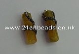 CGP348 12*40mm tube agate gemstone pendants wholesale