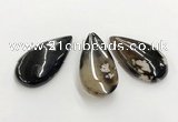 CGP3522 30*55mm - 35*60mm flat teardrop sakura agate slab pendants