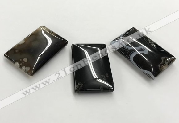 CGP3525 30*45mm rectangle sakura agate slab pendants