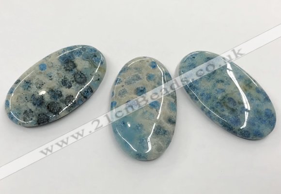 CGP3545 35*50mm oval chrysanthemum agate slab pendants