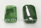 CGP3600 35*55mm faceted octagonal agate pendants wholesale