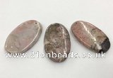 CGP3620 35*60mm oval rhodochrosite gemstone pendants