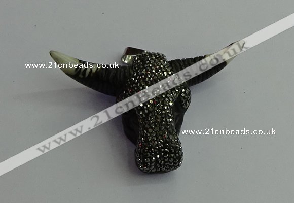 CGP400 45*65mm ox-head bone pendants wholesale