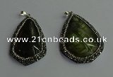 CGP415 35*45mm - 40*55mm freeform labradorite pendants wholesale