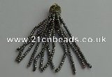 CGP446 2*3mm faceted rondelle handmade chinese crystal tassel pendants