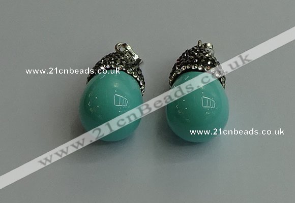 CGP459 15*25mm - 15*30mm teardrop pearl shell pendants wholesale