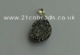 CGP466 15*20mm teardrop crystal glass pendants wholesale