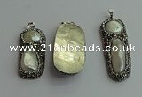 CGP547 20*45mm - 18*55mm freeform pearl pendants wholesale
