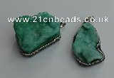CGP595 25*40mm - 30*45mm freeform druzy agate gemstone pendants