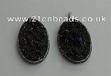 CGP608 35*50mm - 35*55mm oval gemstone pendants wholesale