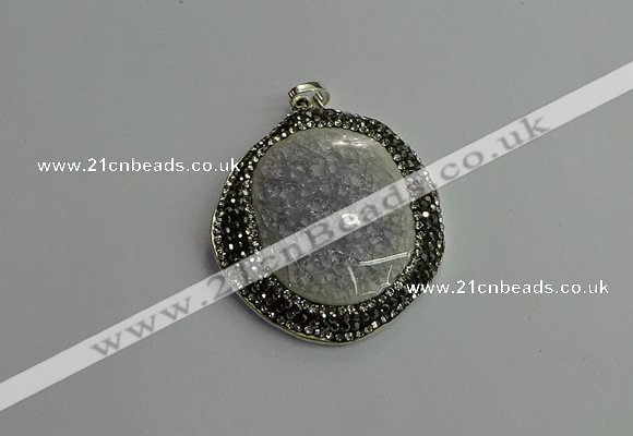 CGP661 40*45mm - 45*50mm freeform ceramic pendants wholesale