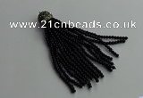 CGP680 3mm round handmade glass beaded tassel pendants wholesale
