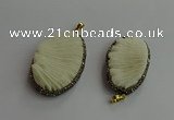 CGP703 30*45mm - 35*55mm freeform coral pendants wholesale