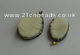 CGP704 30*45mm - 35*55mm freeform coral pendants wholesale